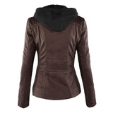 Aven | Modern Hooded Leather Jacket