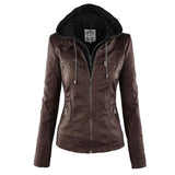 Aven | Modern Hooded Leather Jacket