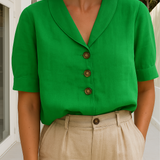 Frida™ – T-shirt tendance pour femmes en coton et lin