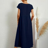 Cintia | Effortless Midi Dress with Pockets