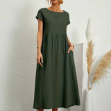 Cintia | Effortless Midi Dress with Pockets