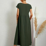 Cintia | Effortless Midi Dress with Pockets