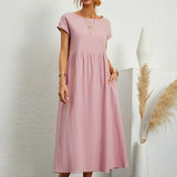 Gabrielle™ — Robe midi fluide élégance intemporelle