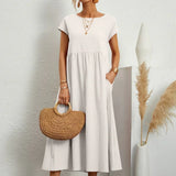 Gabrielle™ - Robe midi fluide élégance intemporelle
