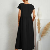 Cintia | Effortless Midi Dress with Pockets