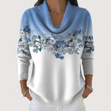 Serena | Floral Soft-Neck Sweater