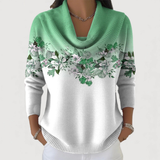 Serena | Floral Soft-Neck Sweater