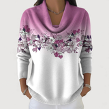 Serena | Floral Soft-Neck Sweater