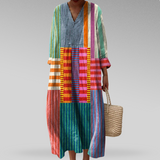 Susan - Robe Géométrique Élégante
