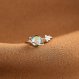 Lunara | Spinning Moon & Star Ring