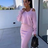 Andrea™ - Ensemble Sweatshirt Décontracté et Robe