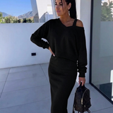 Andrea™ - Ensemble Sweatshirt Décontracté et Robe