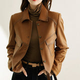 Elara | Premium Spring Leather Jacket