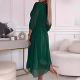 Giada | Elegant Lightweight Silk Chiffon Summer Dress
