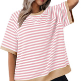 Iolanda - T-shirt Rayé Décontracté