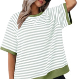 Iolanda - T-shirt Rayé Décontracté