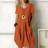 Céline™ — Robe fluide élégance ventre sublimé